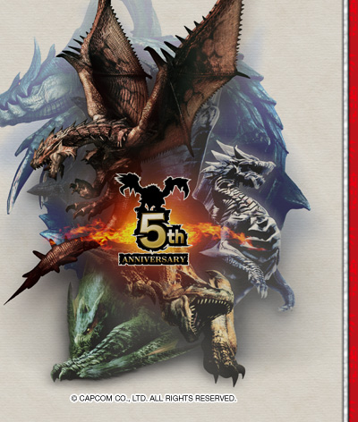 `MONSTER HUNTER 5th Anniversary` ©CAPCOM CO,LTD.ALL RIGHTS RESERVED.