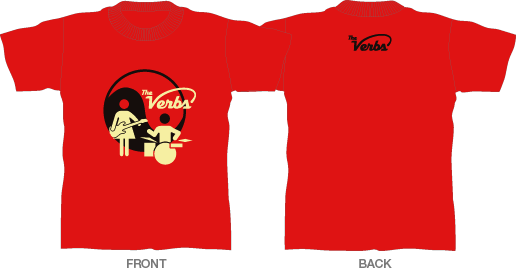 The Verbs Tee Red