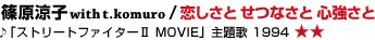 �����qwith t.komuro / �������� ���Ȃ��� �S������ ��u�X�g���[�g�t�@�C�^�[�U MOVIE�v���́@1994 ����