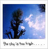 the sky in too high...