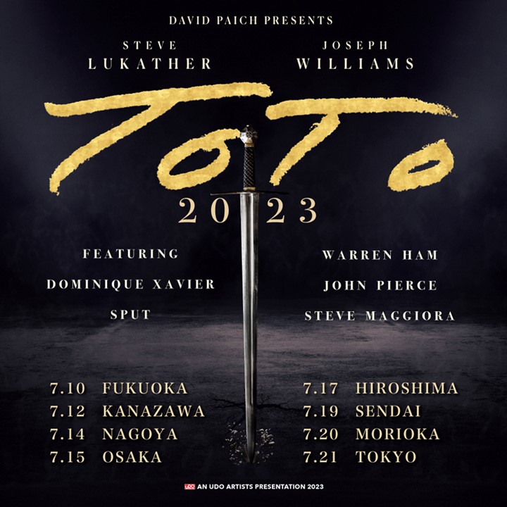 TOTO2023 JAPANツアー・キービジュアル画像