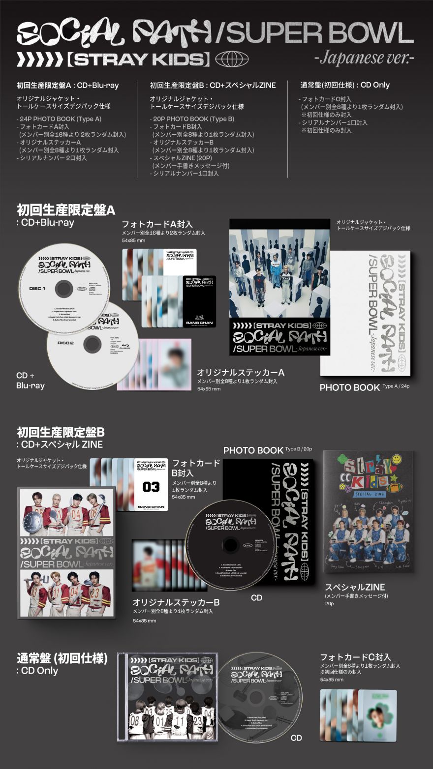 Stray Kids、JAPAN 1st EP 『Social Path (feat. LiSA) / Super Bowl ...